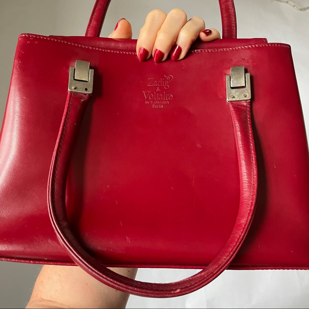 🎉HOST PICK🎉 ZADIG & VOLTAIRE RED LEATHER HANDBAG